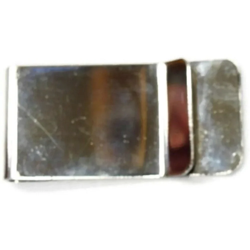 Monogram JBW Money Clip Silver Tone Cash Holder Used